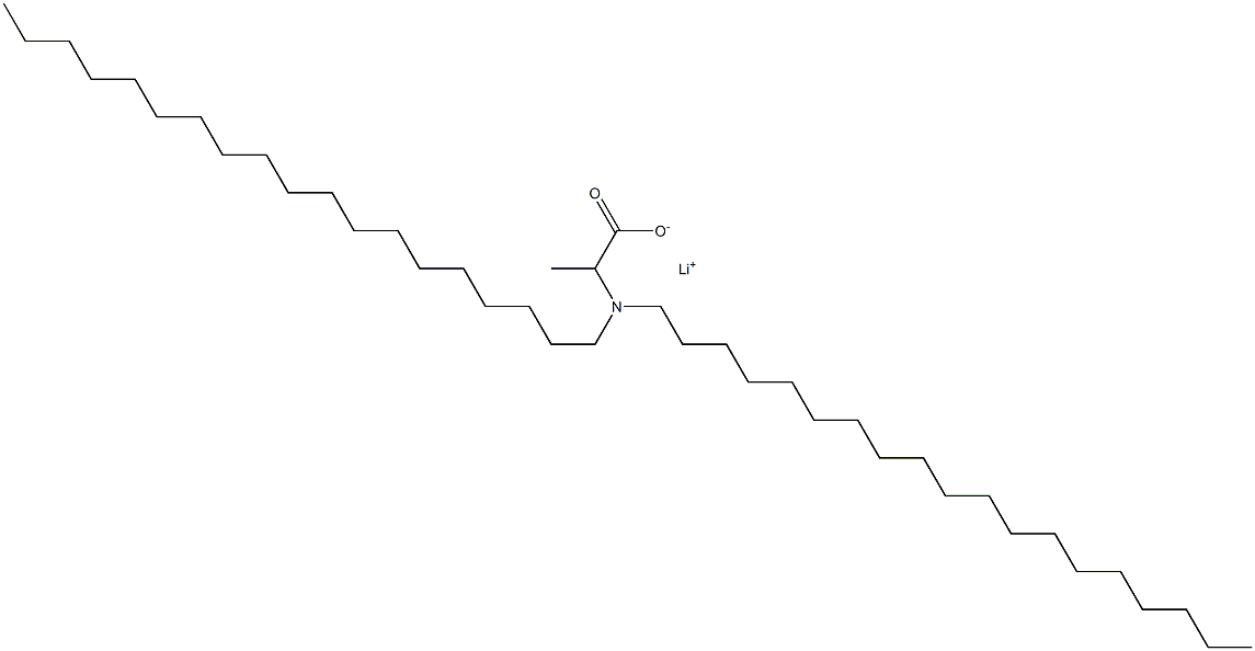 2-(Dinonadecylamino)propanoic acid lithium salt Structure