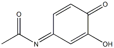 4-Acetylimino-2-hydroxy-2,5-cyclohexadien-1-one 구조식 이미지