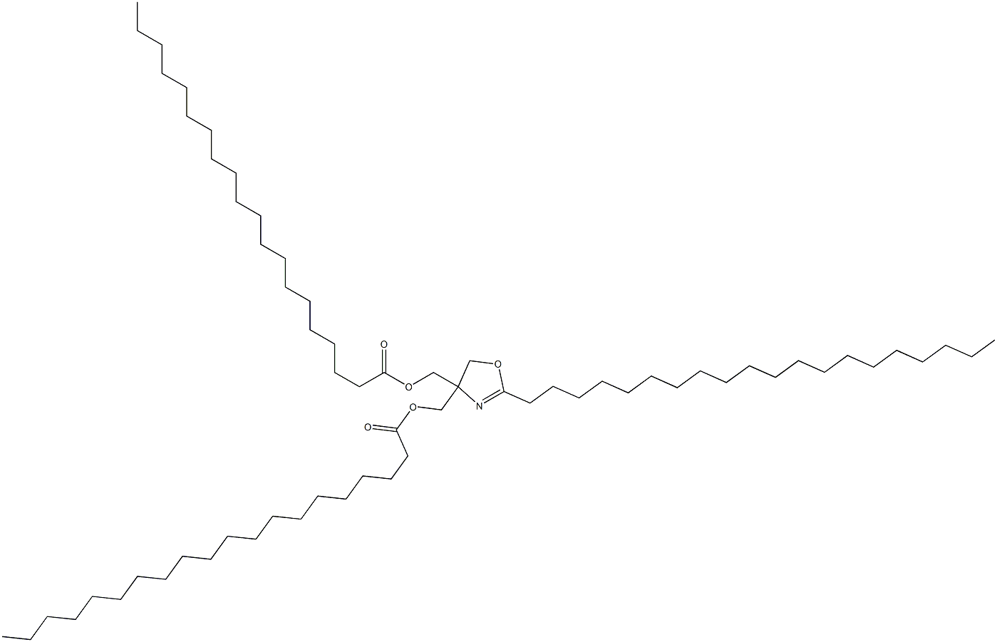 2-Icosyl-2-oxazoline-4,4-dimethanol diicosanoate Structure