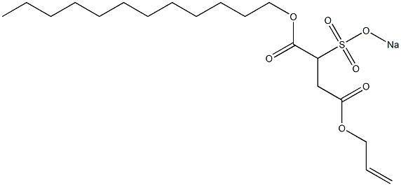 2-(Sodiosulfo)succinic acid 1-dodecyl 4-allyl ester 구조식 이미지