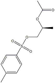 (S)-Propane-1,2-diol 2-acetate 1-(4-methylbenzenesulfonate) Structure