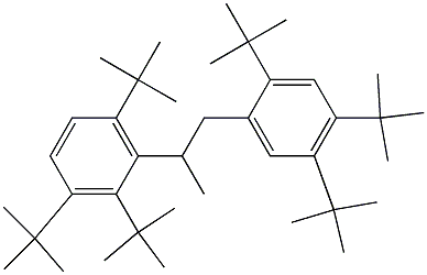 2-(2,3,6-Tri-tert-butylphenyl)-1-(2,4,5-tri-tert-butylphenyl)propane Structure