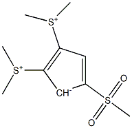 4-Methylsulfonyl-1,2-bis(dimethylsulfonio) cyclopentadienide 구조식 이미지