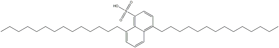 4,8-Ditetradecyl-1-naphthalenesulfonic acid Structure
