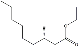 [S,(-)]-3-Methylnonanoic acid ethyl ester Structure