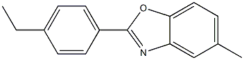 5-Methyl-2-[4-ethylphenyl]benzoxazole 구조식 이미지