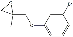 3-Bromophenyl 2-methylglycidyl ether Structure