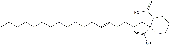 Cyclohexane-1,2-dicarboxylic acid hydrogen 1-(5-octadecenyl) ester 구조식 이미지