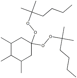 3,4,5-Trimethyl-1,1-bis(1,1-dimethylpentylperoxy)cyclohexane 구조식 이미지