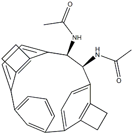 (1R,2S)-N,N'-Diacetyl-1,2-[m-phenylenebis(ethylene-4,1-phenylene)]-1,2-ethanediamine Structure