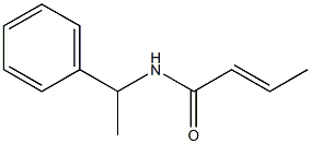 N-(1-Phenylethyl)-2-butenamide 구조식 이미지