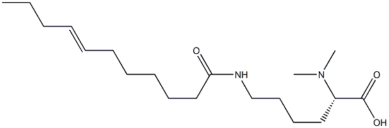 N6-(7-Undecenoyl)-N2,N2-dimethyllysine 구조식 이미지