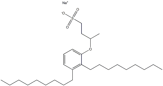 3-(2,3-Dinonylphenoxy)butane-1-sulfonic acid sodium salt Structure