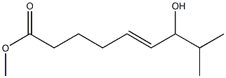 (E)-8-Methyl-7-hydroxy-5-nonenoic acid methyl ester 구조식 이미지