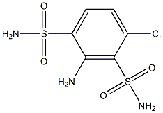 2-Amino-4-chloro-1,3-benzenedisulfonamide Structure