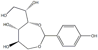 1-O,4-O-(4-Hydroxybenzylidene)-L-glucitol Structure