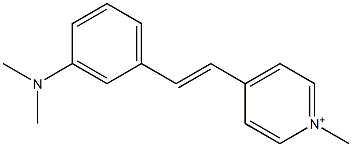 4-[3-(Dimethylamino)styryl]-1-methylpyridinium 구조식 이미지