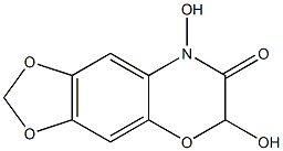 3,4-Dihydro-2,4-dihydroxy-6,7-(methylenebisoxy)-2H-1,4-benzoxazin-3-one Structure