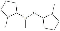 Methyl(2-methylcyclopentyl)[(2-methylcyclopentyl)oxy]borane Structure