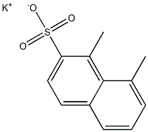 1,8-Dimethyl-2-naphthalenesulfonic acid potassium salt Structure