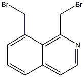 1,8-Bis(bromomethyl)isoquinoline Structure