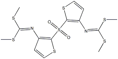 [[Bis(methylthio)methylene]amino](2-thienyl) sulfone 구조식 이미지