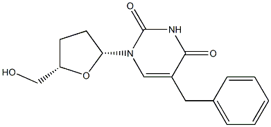 5-Benzyl-2',3'-dideoxyuridine Structure