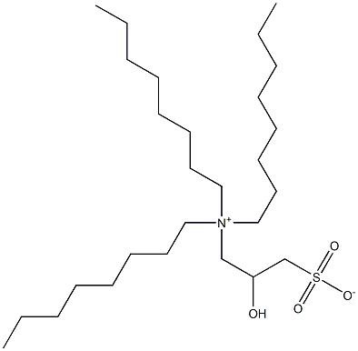 N,N-Dioctyl-N-(2-hydroxy-3-sulfonatopropyl)-1-octanaminium Structure