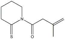 1-(3-Methyl-3-butenoyl)piperidine-2-thione Structure