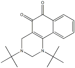 1,3-Di-tert-butyl-1,2,3,4-tetrahydrobenzo[h]quinazoline-5,6-dione 구조식 이미지