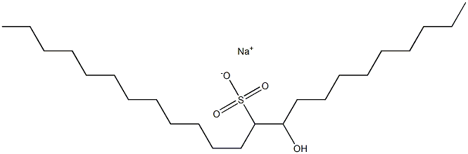 10-Hydroxytricosane-11-sulfonic acid sodium salt 구조식 이미지