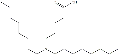 5-(Dioctylamino)valeric acid 구조식 이미지