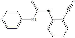 1-[(2-Cyanophenyl)]-3-(pyridin-4-yl)urea Structure