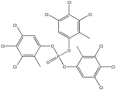 Phosphoric acid tris(3,4,5-trichloro-2-methylphenyl) ester Structure