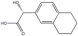 [R,(-)]-(5,6,7,8-Tetrahydronaphthalene-2-yl)glycolic acid 구조식 이미지