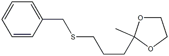 2-Methyl-2-[3-(benzylthio)propyl]-1,3-dioxolane 구조식 이미지