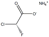 [R,(+)]-Chlorofluoroacetic acid ammonium salt 구조식 이미지