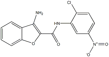 3-Amino-N-(2-chloro-5-nitrophenyl)benzofuran-2-carboxamide 구조식 이미지