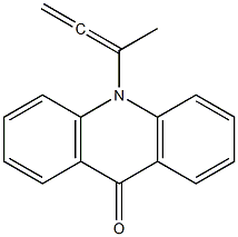 10-(1-Methyl-1,2-propadienyl)-9(10H)-acridinone Structure