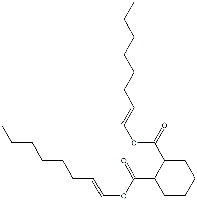 1,2-Cyclohexanedicarboxylic acid bis(1-octenyl) ester 구조식 이미지