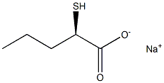 [R,(-)]-2-Mercaptovaleric acid sodium salt 구조식 이미지