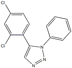 1-Phenyl-5-(2,4-dichlorophenyl)-1H-1,2,3-triazole 구조식 이미지