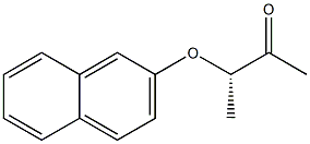 [S,(-)]-3-(2-Naphtyloxy)-2-butanone Structure