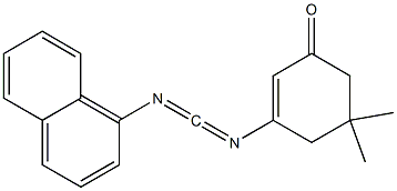 N-(5,5-Dimethyl-3-oxo-1-cyclohexenyl)-N'-(1-naphtyl)carbodiimide 구조식 이미지