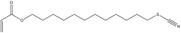 Acrylic acid 12-thiocyanatododecyl ester 구조식 이미지