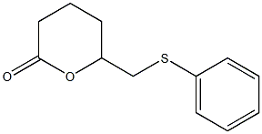 6-Phenylthiomethyl-3,4,5,6-tetrahydro-2H-pyran-2-one 구조식 이미지