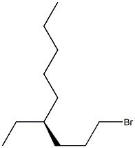 [S,(+)]-1-Bromo-4-ethylnonane 구조식 이미지