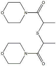 4,4'-[Thiobis(2-methyl-1-oxoethane-2,1-diyl)]bismorpholine Structure