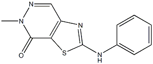 2-(Phenylamino)-6-methylthiazolo[4,5-d]pyridazin-7(6H)-one 구조식 이미지