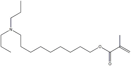Methacrylic acid 9-(dipropylamino)nonyl ester 구조식 이미지